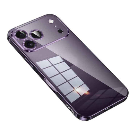 SULADA Shine Through Series Plating TPU Transparent Phone Case