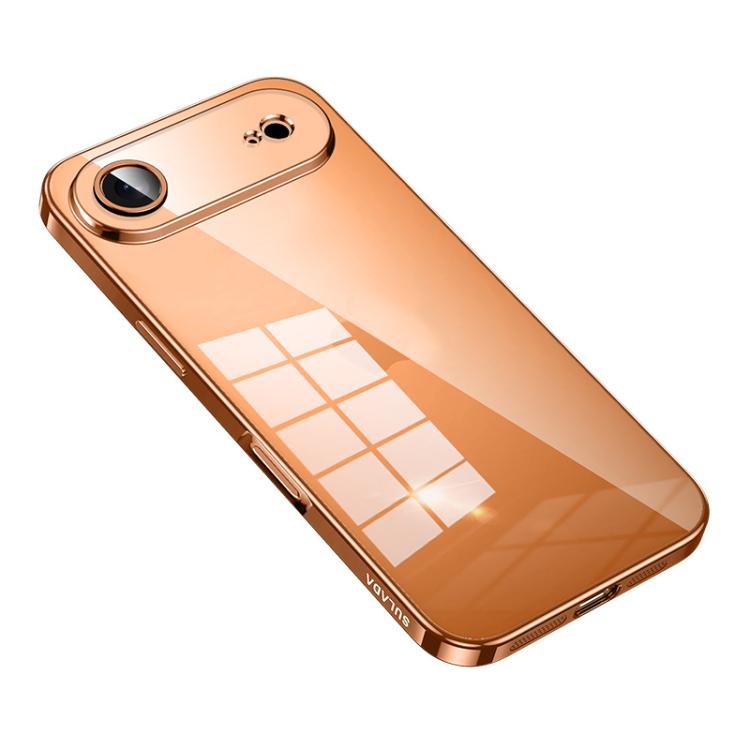 SULADA Shine Through Series Plating TPU Transparent Phone Case