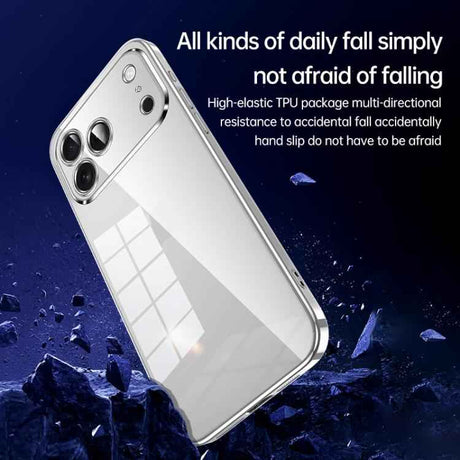 SULADA Shine Through Series Plating TPU Transparent Phone Case
