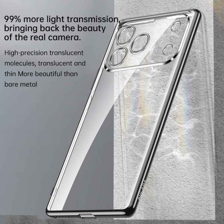 SULADA Shine Through Series Plating TPU Transparent Phone Case