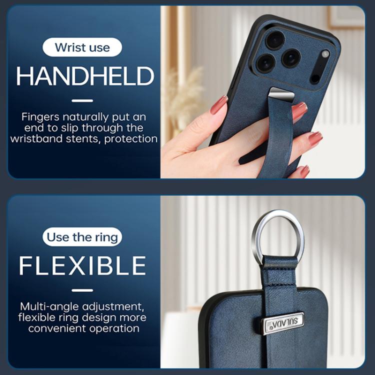 SULADA Tide Cool Series PC Hybrid Leather Texture Skin Feel Phone Case