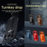 SULADA Tide Cool Series PC Hybrid Leather Texture Skin Feel Phone Case