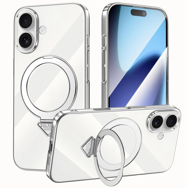 SULADA MagSafe Phone Case - Electroplated Transparent Holder for Ultimate Protection