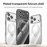 SULADA Electroplated Transparent MagSafe Holder Phone Case