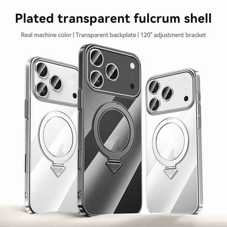 SULADA Electroplated Transparent MagSafe Holder Phone Case