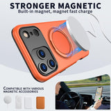 Metal Rotation Holder MagSafe TPU Hybrid PC Phone Case
