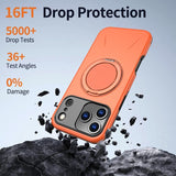 Metal Rotation Holder MagSafe TPU Hybrid PC Phone Case