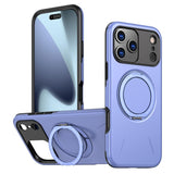 Metal Rotation Holder MagSafe TPU Hybrid PC Phone Case