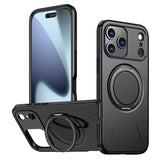 Metal Rotation Holder MagSafe TPU Hybrid PC Phone Case