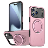 Metal Rotation Holder MagSafe TPU Hybrid PC Phone Case