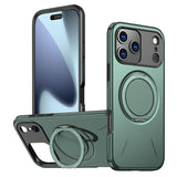 Metal Rotation Holder MagSafe TPU Hybrid PC Phone Case
