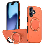 Metal Rotation Holder MagSafe TPU Hybrid PC Phone Case