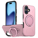 Metal Rotation Holder MagSafe TPU Hybrid PC Phone Case