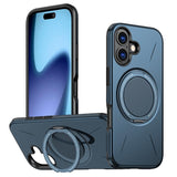 Metal Rotation Holder MagSafe TPU Hybrid PC Phone Case