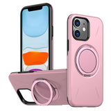 Metal Rotation Holder MagSafe TPU Hybrid PC Phone Case