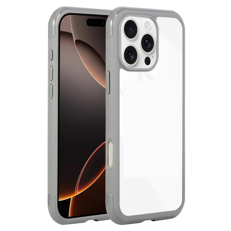 Solid Color Edge Transparency Acrylic TPU Phone Case
