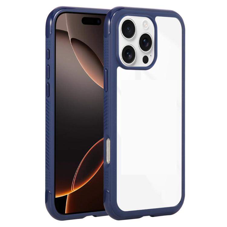 Solid Color Edge Transparency Acrylic TPU Phone Case