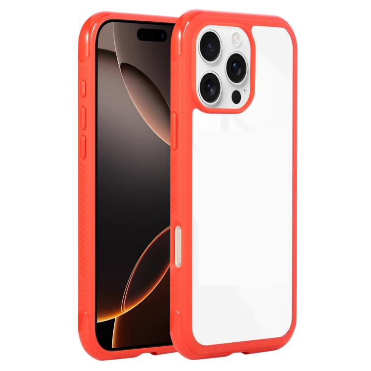 Solid Color Edge Transparency Acrylic TPU Phone Case