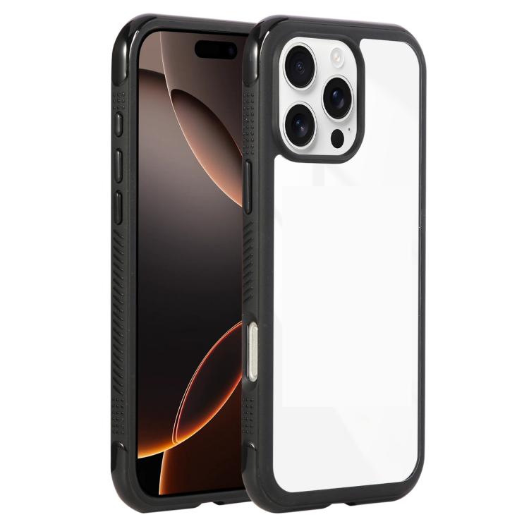 Solid Color Edge Transparency Acrylic TPU Phone Case