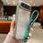 Solid Color Edge Transparency Acrylic TPU Phone Case with Wrist Strap