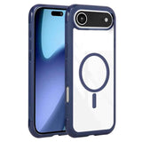 Solid Color Edge Transparency MagSafe Magnetic Phone Case