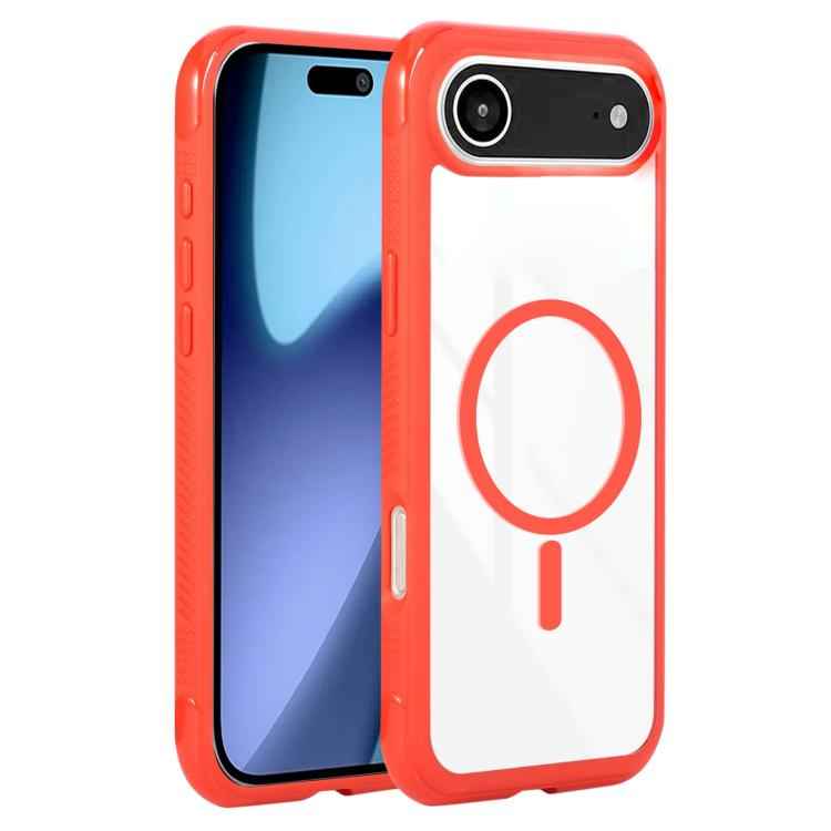 Solid Color Edge Transparency MagSafe Magnetic Phone Case