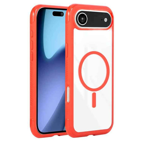 Solid Color Edge Transparency MagSafe Magnetic Phone Case