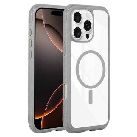 Solid Color Edge Transparency MagSafe Magnetic Phone Case