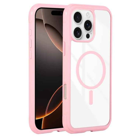 Solid Color Edge Transparency MagSafe Magnetic Phone Case