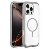 Solid Color Edge Transparency MagSafe Magnetic Phone Case