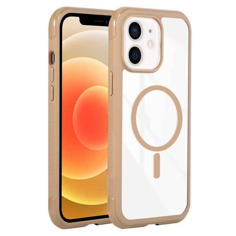 Solid Color Edge Transparency MagSafe Magnetic Phone Case