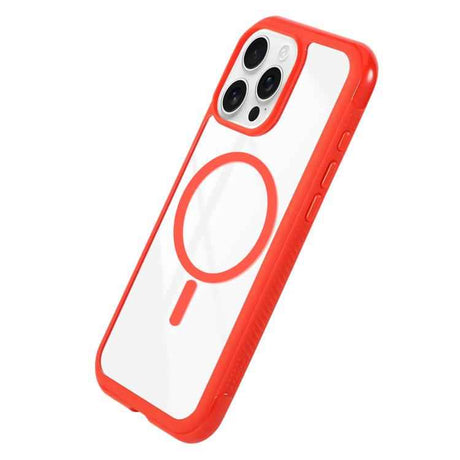 Solid Color Edge Transparency MagSafe Magnetic Phone Case