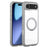 Solid Color Edge Transparency Rotation Holder MagSafe Phone Case
