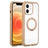 Solid Color Edge Transparency Rotation Holder MagSafe Phone Case