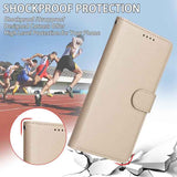 Litchi Texture RFID Blocking 3-Card Wallet Leather Phone Case