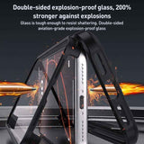 Double-sided Plastic Glass Phone Protective Case
