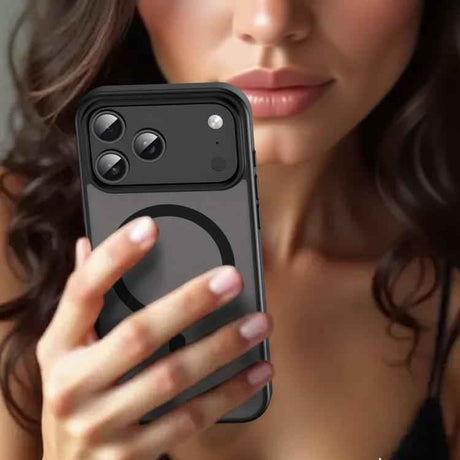 Fanying Series PC Hybrid TPU Translucent Frosted MagSafe Phone Case