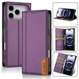 N.BEKUS P3 RFID Stitching Magnetic Flip Leather Phone Case