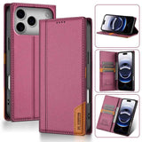 N.BEKUS P3 RFID Stitching Magnetic Flip Leather Phone Case