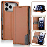 N.BEKUS P3 RFID Stitching Magnetic Flip Leather Phone Case