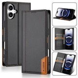 N.BEKUS P3 RFID Stitching Magnetic Flip Leather Phone Case