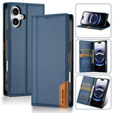 N.BEKUS P3 RFID Stitching Magnetic Flip Leather Phone Case