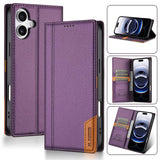 N.BEKUS P3 RFID Stitching Magnetic Flip Leather Phone Case