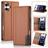 N.BEKUS P3 RFID Stitching Magnetic Flip Leather Phone Case
