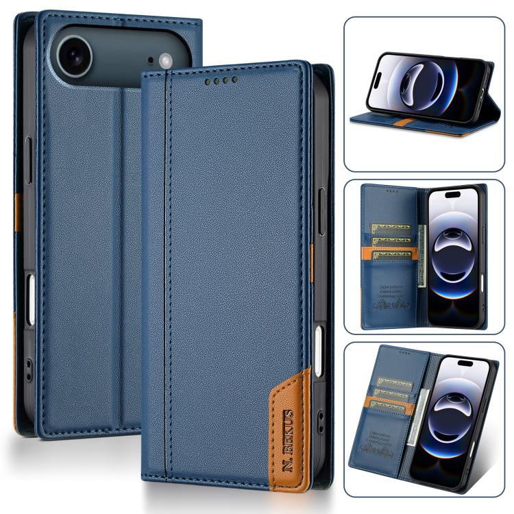 N.BEKUS P3 RFID Stitching Magnetic Flip Leather Phone Case