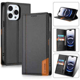 N.BEKUS P3 RFID Stitching Magnetic Flip Leather Phone Case