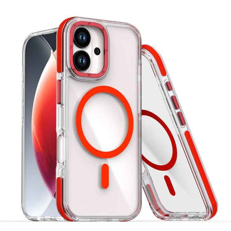 Dual-Color Clear Acrylic Hybrid TPU MagSafe Phone Case