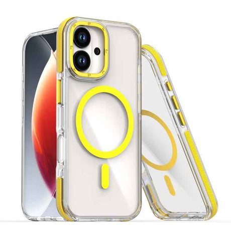 Dual-Color Clear Acrylic Hybrid TPU MagSafe Phone Case