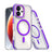 Dual-Color Clear Acrylic Hybrid TPU MagSafe Phone Case