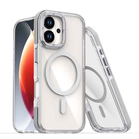 Dual-Color Clear Acrylic Hybrid TPU MagSafe Phone Case